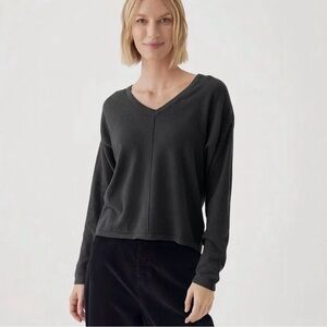 Pact Dark Gray Organic Cotton Sweater NWOT